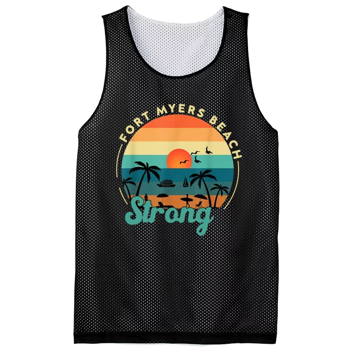 Fort Myers Beach Strong Mesh Reversible Basketball Jersey Tank