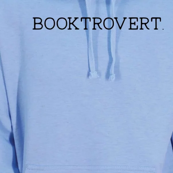 Funny Minimalist Booktrovert For Book Lover Librarian Cool Gift Unisex Surf Hoodie