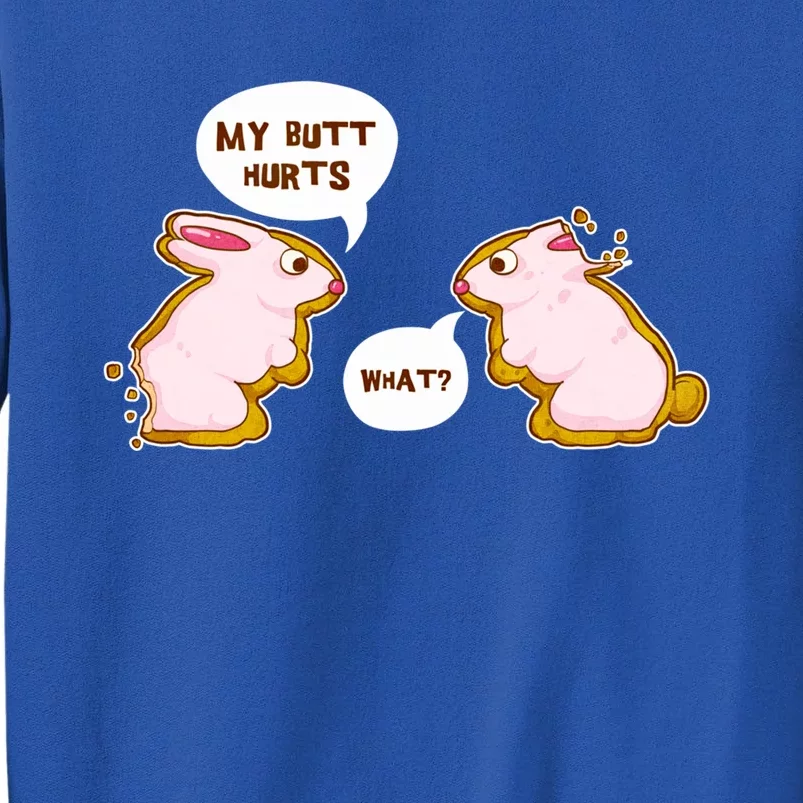 Funny My Butt Hurts Chocolate Bite Rabbit Easter Candy Bunny Gift Sweatshirt