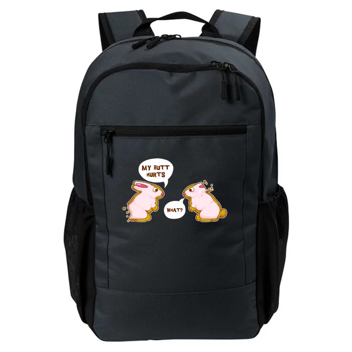 Funny My Butt Hurts Chocolate Bite Rabbit Easter Candy Bunny Gift Daily Commute Backpack