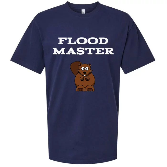 Flood Master Beaver Plumbing Humor Funny Sarcastic Sueded Cloud Jersey T-Shirt