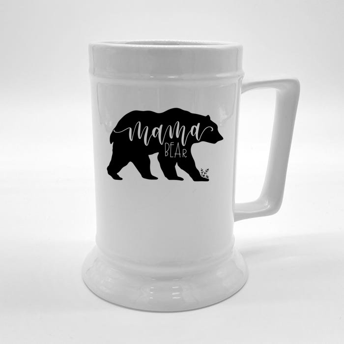 Funny Mama Bear Gift For Women Momma Bear Mamma Bear Gift Front & Back Beer Stein