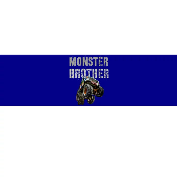 Funny Monster Brother Cool Truck Birthday Bro Son Matching Gift Bumper Sticker