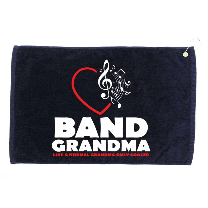 Funny Marching Band Grandma Music Lover Percussion Mom Gift Grommeted Golf Towel