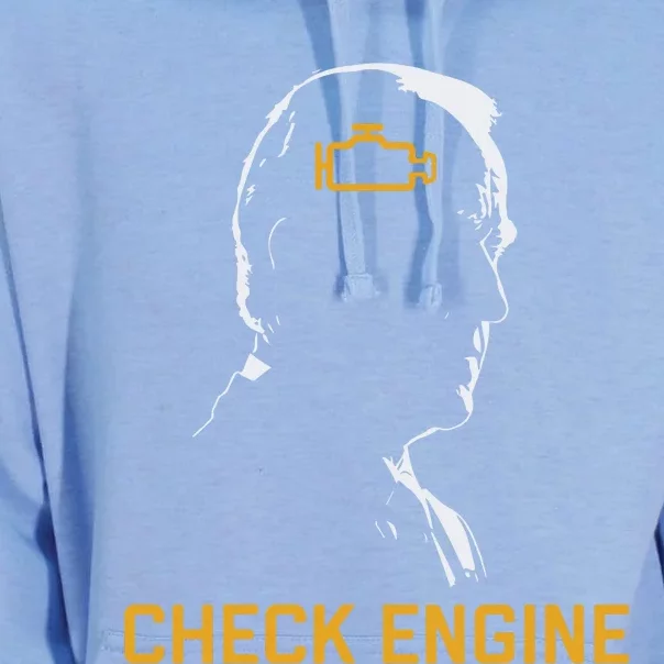 Funny Meme Biden Check Engine Light Anti Biden Unisex Surf Hoodie