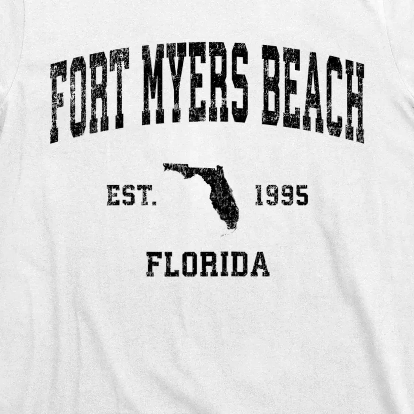 Fort Myers Beach Florida Fl Vintage Established Sports Design T-Shirt