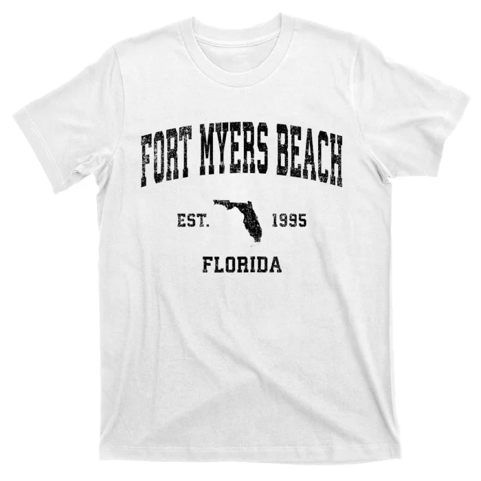 Fort Myers Beach Florida Fl Vintage Established Sports Design T-Shirt