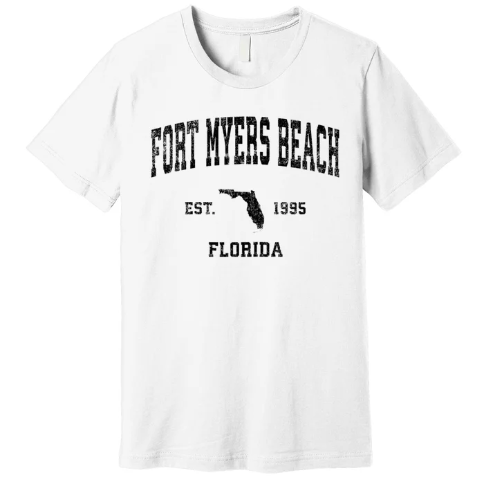 Fort Myers Beach Florida Fl Vintage Established Sports Design Premium T-Shirt