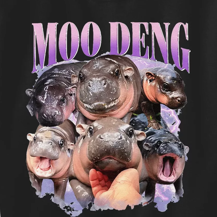 Funny Moodeng Baby Pygmy Hippo Cute Zoo For Family Kids Sweatshirt