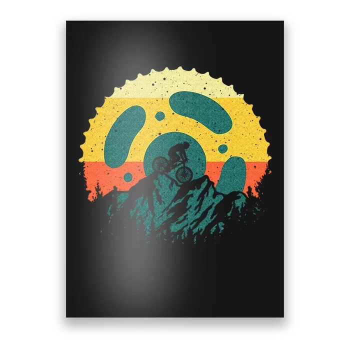 Funny Mountain Bike Art For Men Women Vintage Cycling Gear Poster