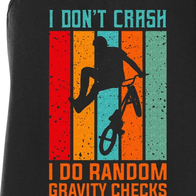 Funny Mountain Bike Biking Cycling Quote Women's Racerback Tank