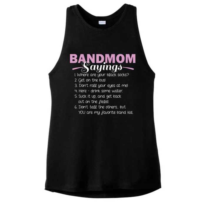 Funny Marching Band Music Fan Mom Music School Team Ladies Tri-Blend Wicking Tank