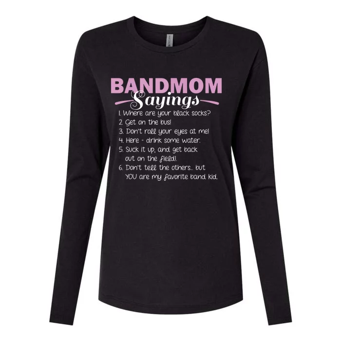 Funny Marching Band Music Fan Mom Music School Team Womens Cotton Relaxed Long Sleeve T-Shirt