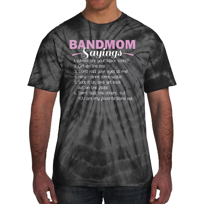 Funny Marching Band Music Fan Mom Music School Team Tie-Dye T-Shirt