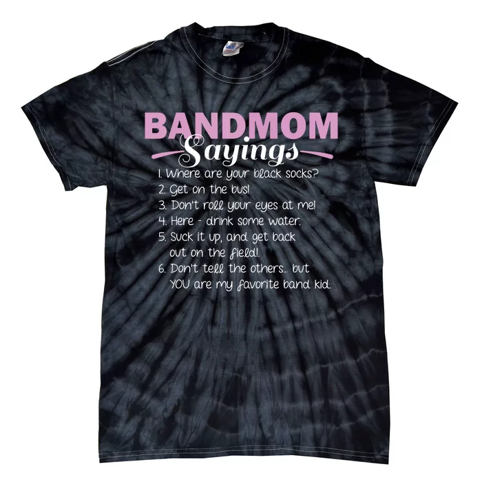 Funny Marching Band Music Fan Mom Music School Team Tie-Dye T-Shirt