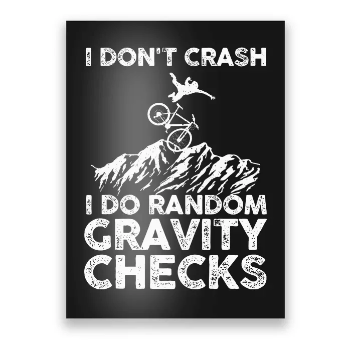 Funny Mountain Bike Art Mtb Mountain Biking Lover Wo Poster