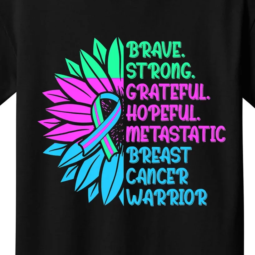 Funny Metastatic Breast Cancer Awareness Care Warrior Kids T-Shirt