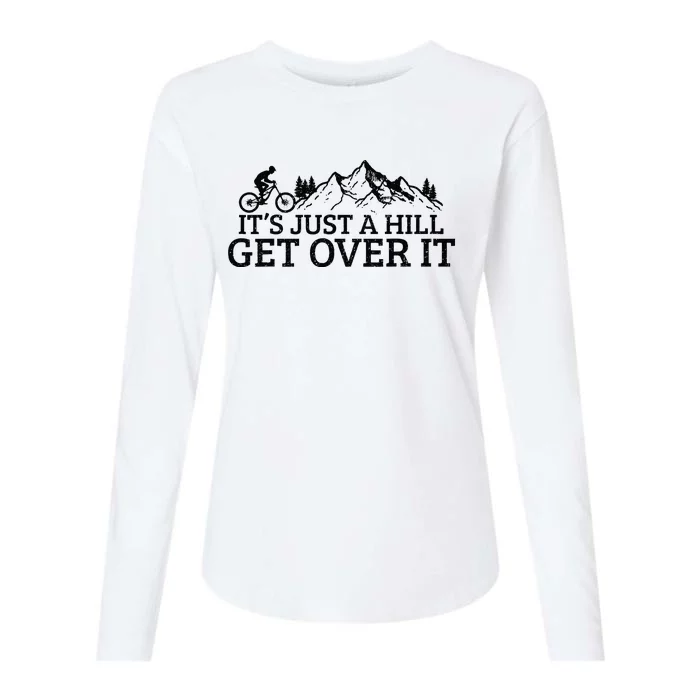 Funny Mountain Bike MTB Cycling Biking Biker Cyclist Gift Womens Cotton Relaxed Long Sleeve T-Shirt