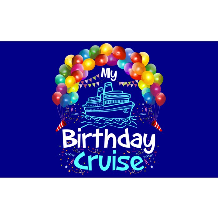 Festive My Birthday Cruise Ship Party And Gift Bumper Sticker