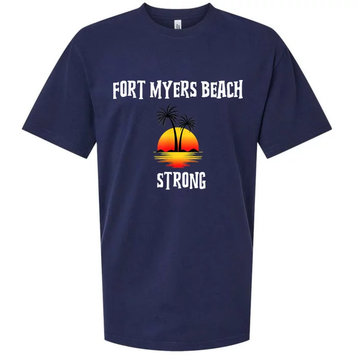 Fort Myers Beach Strong Community Strength Prayer Support Sueded Cloud Jersey T-Shirt