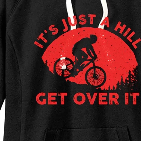 Funny Mountain Biking Design Trail Ride Lover Gift Women's Fleece Hoodie