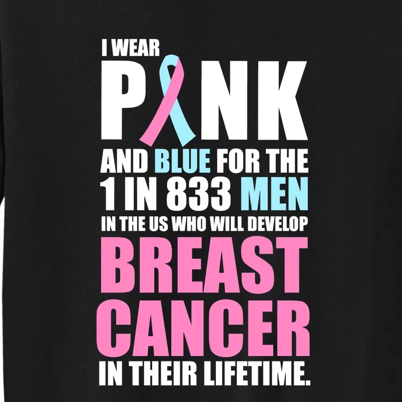 Fundraiser Male Breast Cancer Awareness Tall Sweatshirt