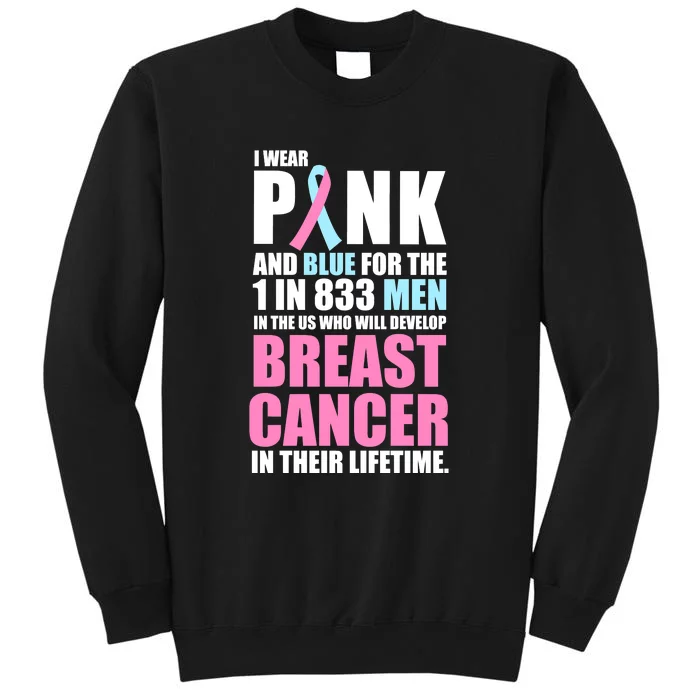 Fundraiser Male Breast Cancer Awareness Tall Sweatshirt