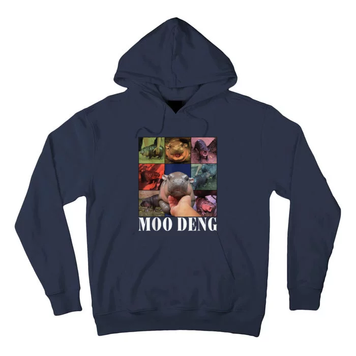 Funny Moodeng Baby Pygmy Hippo Cute Zoo For Family Tall Hoodie