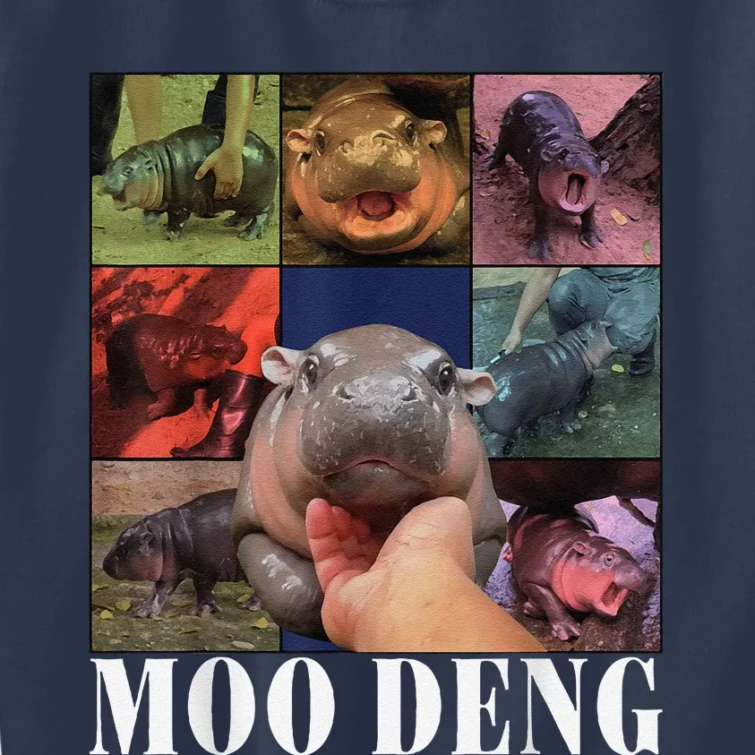 Funny Moodeng Baby Pygmy Hippo Cute Zoo For Family Kids Sweatshirt