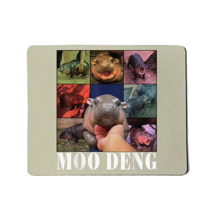 Funny Moodeng Baby Pygmy Hippo Cute Zoo For Family Mousepad