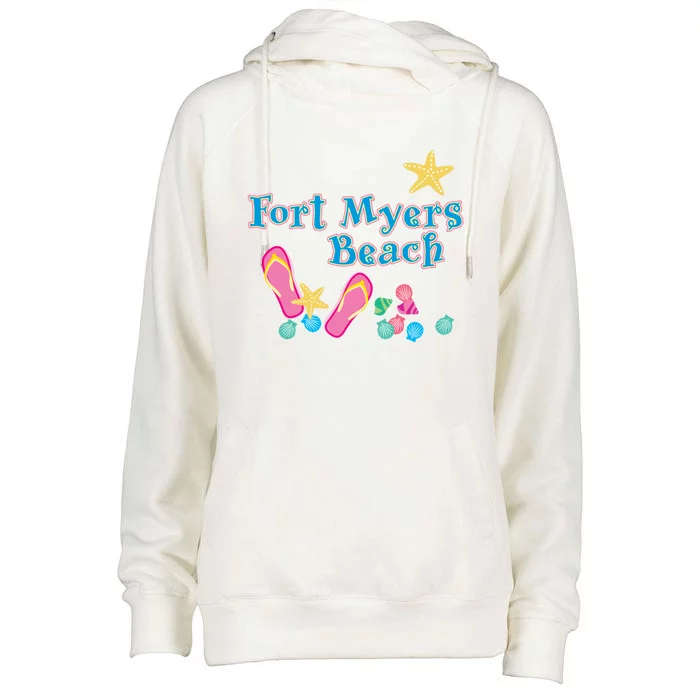 Fort Myers Beach Florida Cool Gift Womens Funnel Neck Pullover Hood