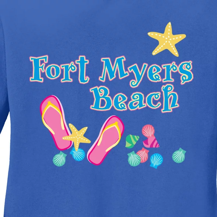 Fort Myers Beach Florida Cool Gift Ladies Long Sleeve Shirt