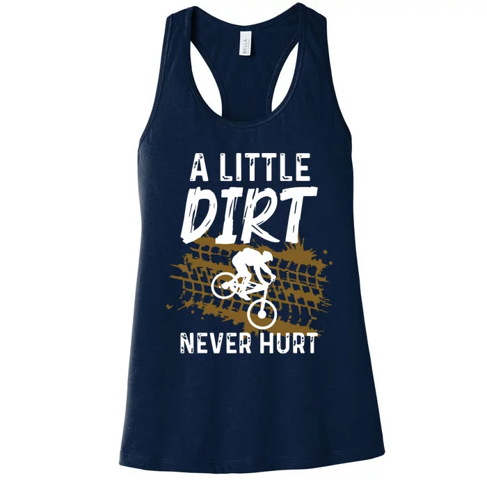 Funny Mountain Bike Gift For Mountain Biker Men Women MTB Women's Racerback Tank