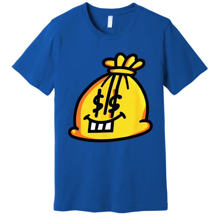 Funny Money Bag Face Premium T-Shirt