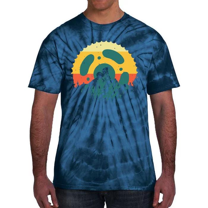 Funny Mountain Bike Art For Men Women Vintage Cycling Gear Tie-Dye T-Shirt