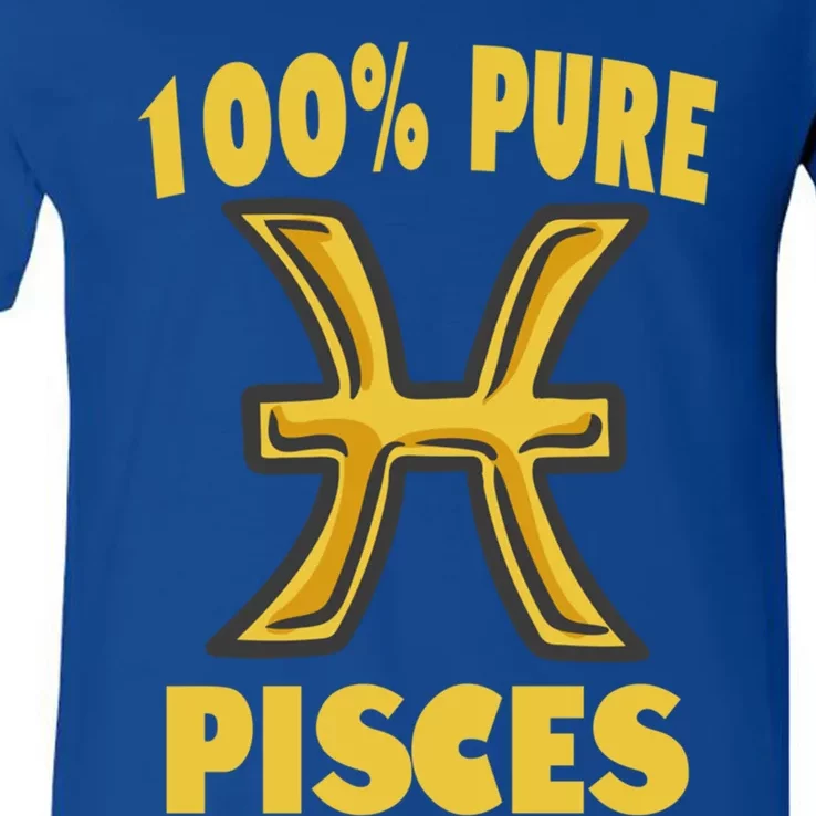 February March Birthday Pure Pisces Astrology Horoscope Gift V-Neck T-Shirt