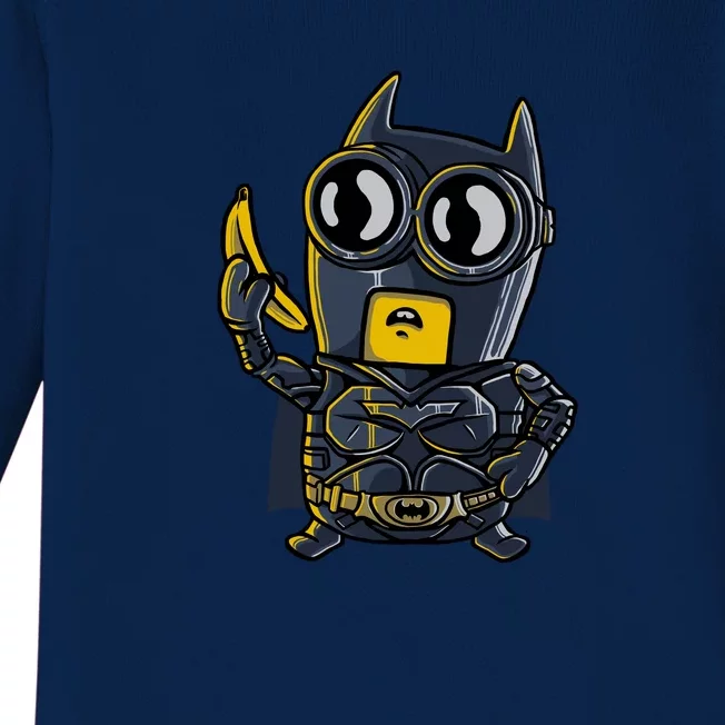 Funny Minion Batnanaman Baby Long Sleeve Bodysuit