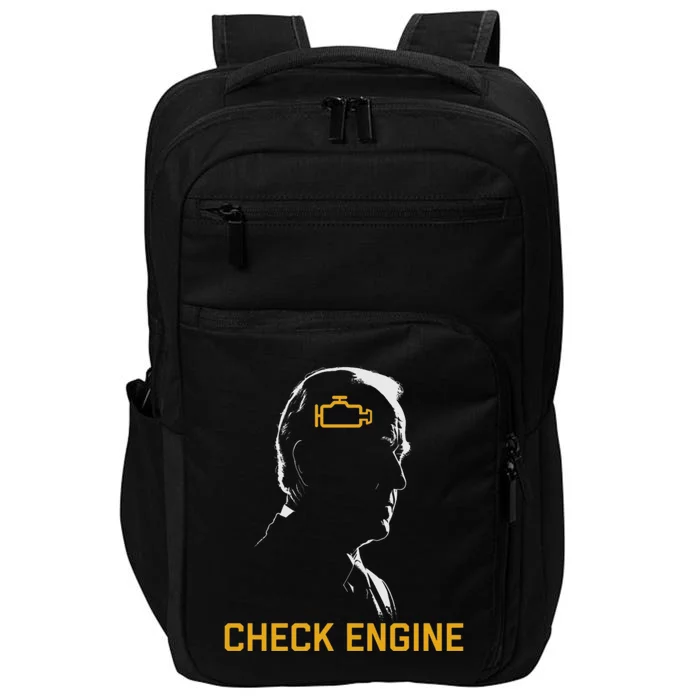 Funny Meme Biden Check Engine Light anti Biden Impact Tech Backpack