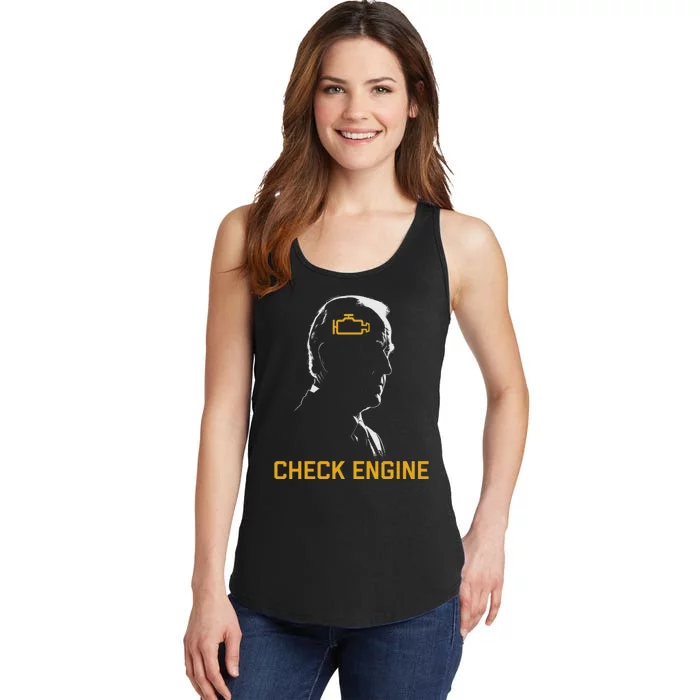 Funny Meme Biden Check Engine Light anti Biden Ladies Essential Tank