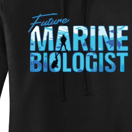 Future Marine Biologist Ocean Student Biology Gift Women's Pullover Hoodie