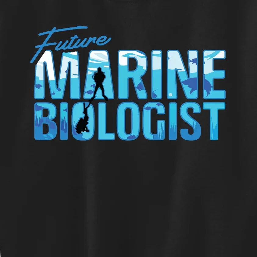 Future Marine Biologist Ocean Student Biology Gift Kids Sweatshirt