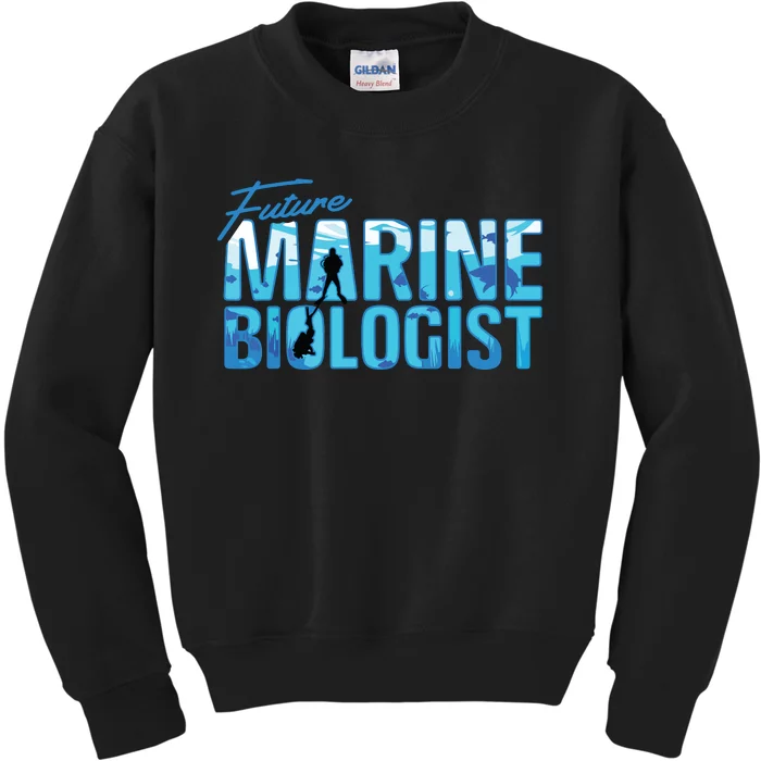 Future Marine Biologist Ocean Student Biology Gift Kids Sweatshirt