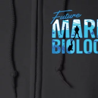 Future Marine Biologist Ocean Student Biology Gift Full Zip Hoodie