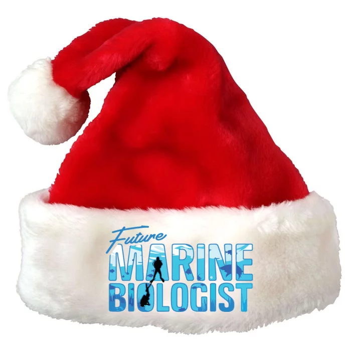 Future Marine Biologist Ocean Student Biology Gift Premium Christmas Santa Hat