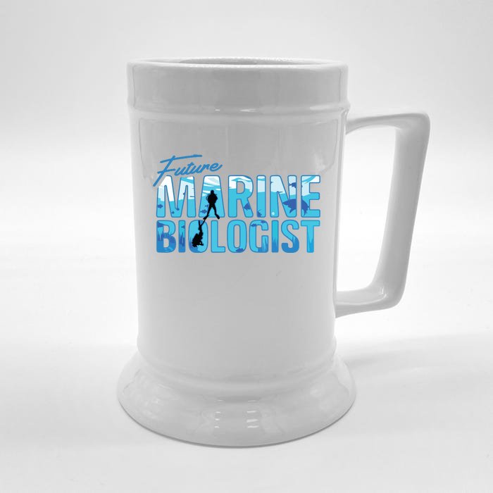 Future Marine Biologist Ocean Student Biology Gift Front & Back Beer Stein