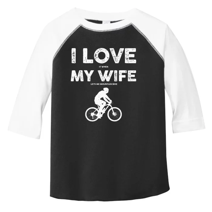 Funny Mountain Bike Design For Dad Biking Husband Quote Toddler Fine Jersey T-Shirt