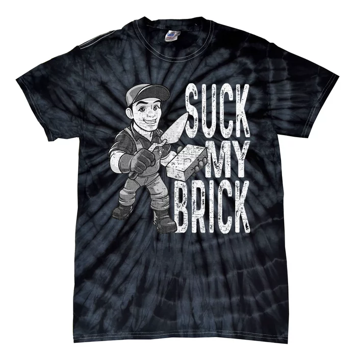 Funny Mason Bricklayer Hard Work Brickie Brickmason Building Tie-Dye T-Shirt