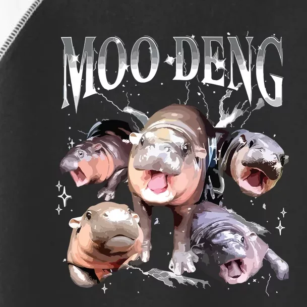 Funny Moodeng Baby Pygmy Hippo Cute Zoo For Family Toddler Fine Jersey T-Shirt