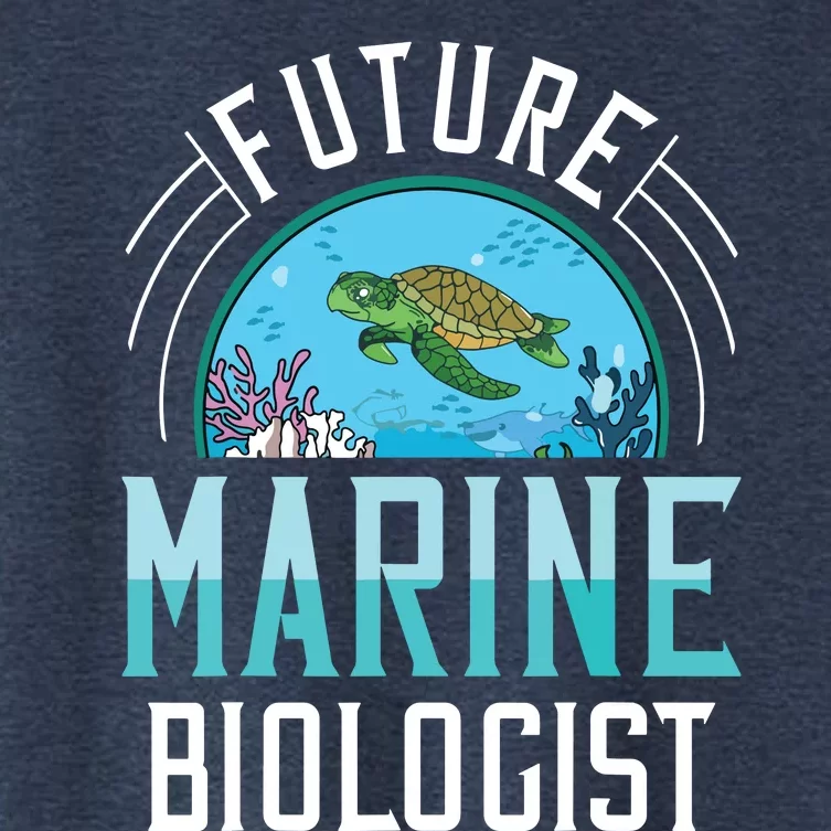 Future Marine Biologist Biology Ocean Life Women's Crop Top Tee