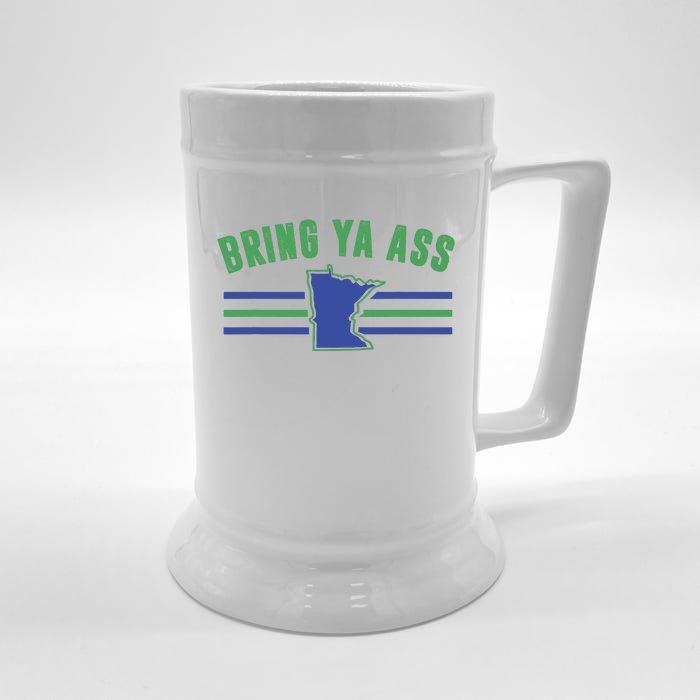 Funny Meme Bring Ya Ass Humor Front & Back Beer Stein